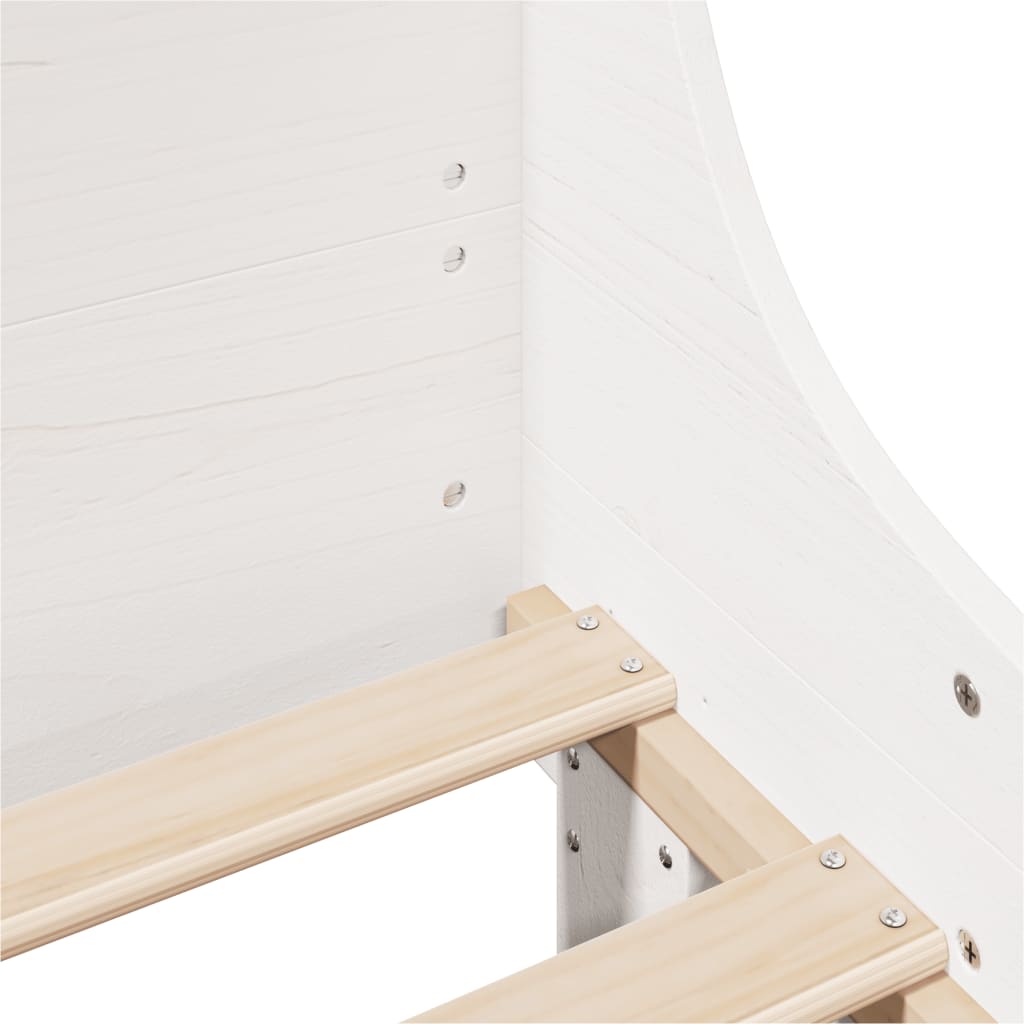 Bedframe zonder matras massief grenenhout wit 90x200 cm Bedden & bedframes | Creëer jouw Trendy Thuis | Gratis bezorgd & Retour | Trendy.nl