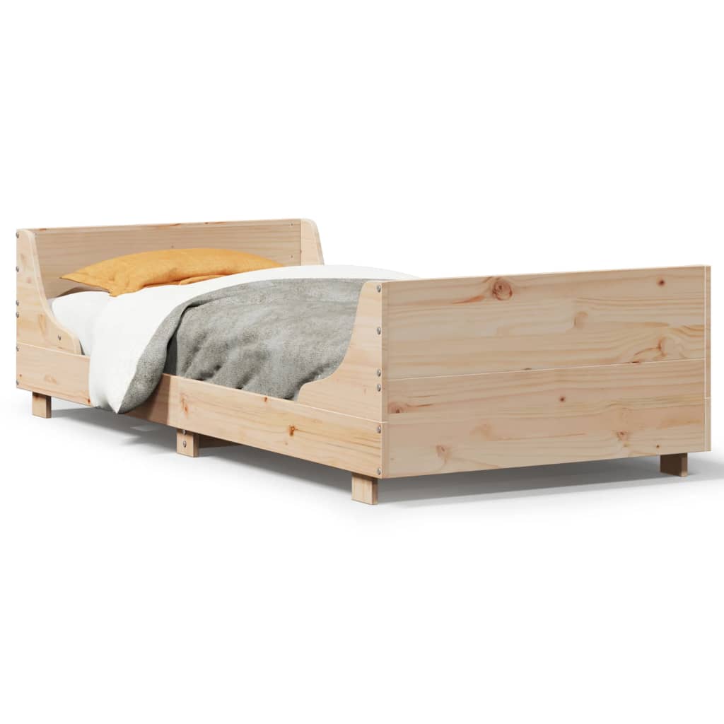 Bedframe zonder matras massief grenenhout 90x190 cm Bedden & bedframes | Creëer jouw Trendy Thuis | Gratis bezorgd & Retour | Trendy.nl