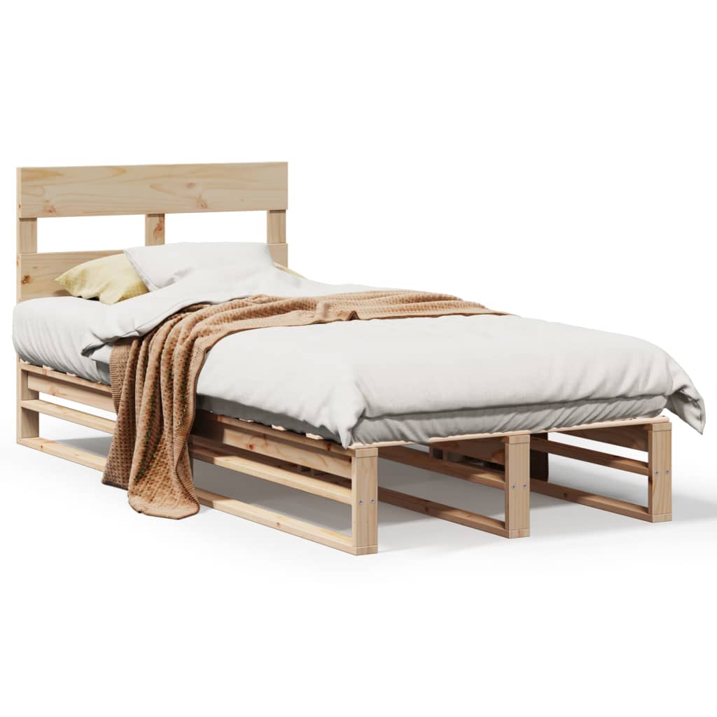 Bedframe zonder matras massief grenenhout 90x190 cm Bedden & bedframes | Creëer jouw Trendy Thuis | Gratis bezorgd & Retour | Trendy.nl