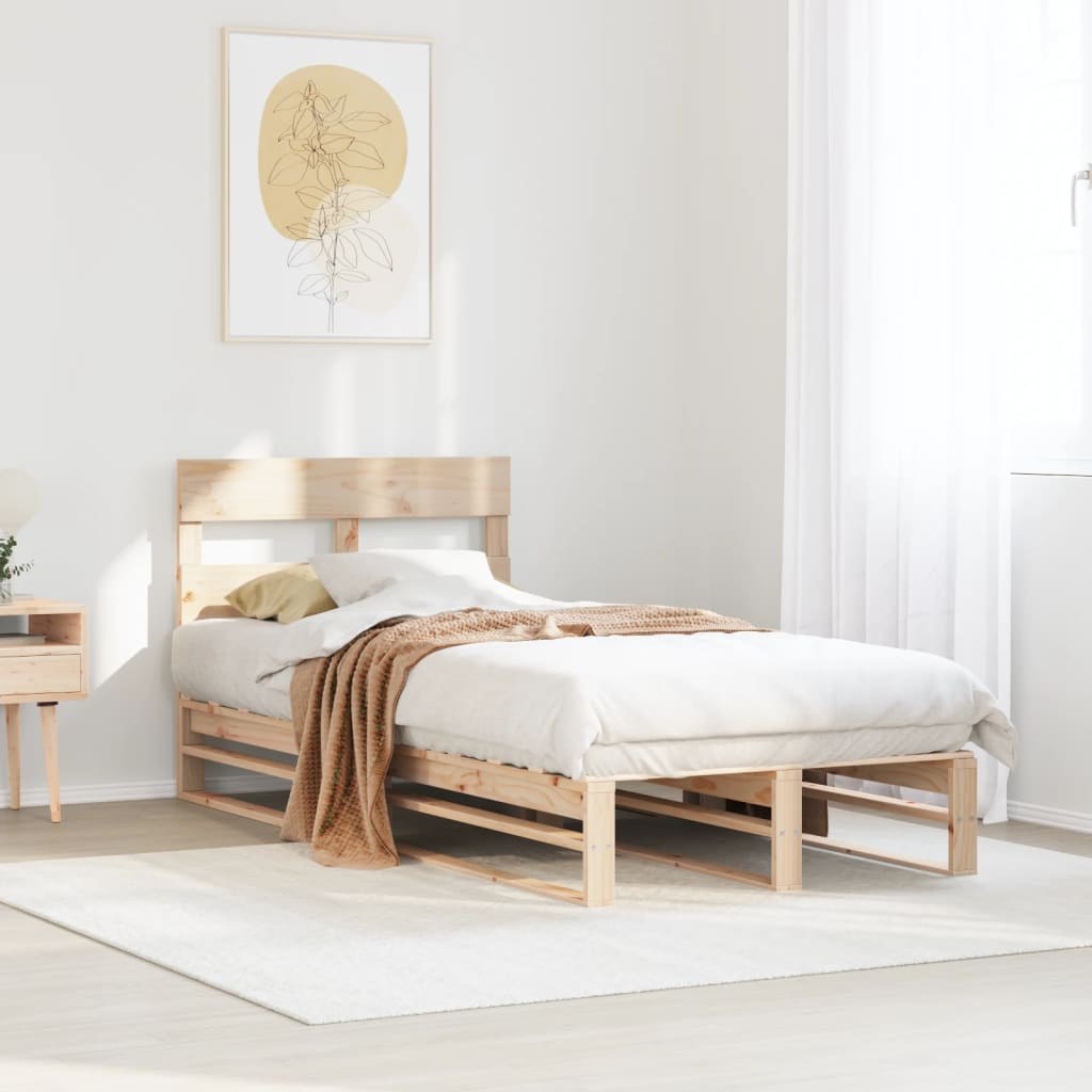 Bedframe zonder matras massief grenenhout 90x190 cm Bedden & bedframes | Creëer jouw Trendy Thuis | Gratis bezorgd & Retour | Trendy.nl