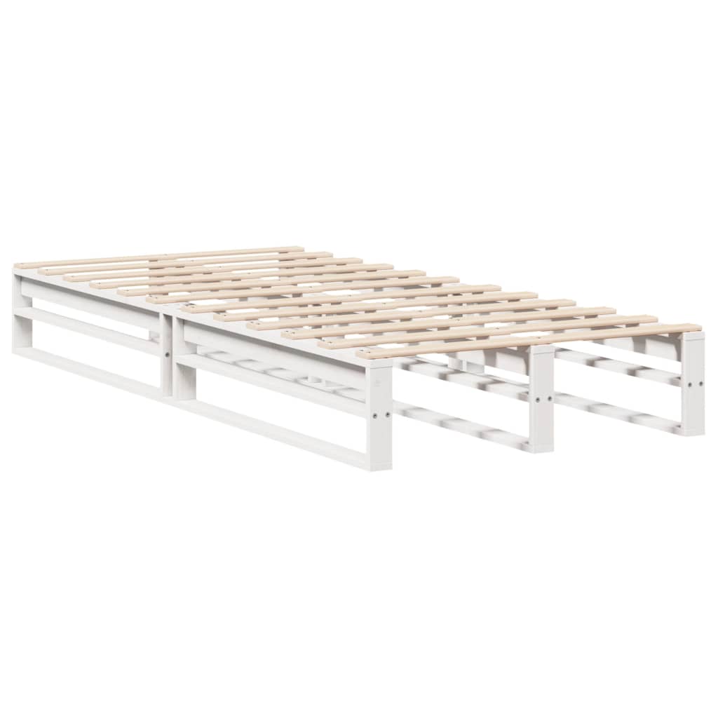 Bedframe zonder matras massief grenenhout wit 90x190 cm Bedden & bedframes | Creëer jouw Trendy Thuis | Gratis bezorgd & Retour | Trendy.nl