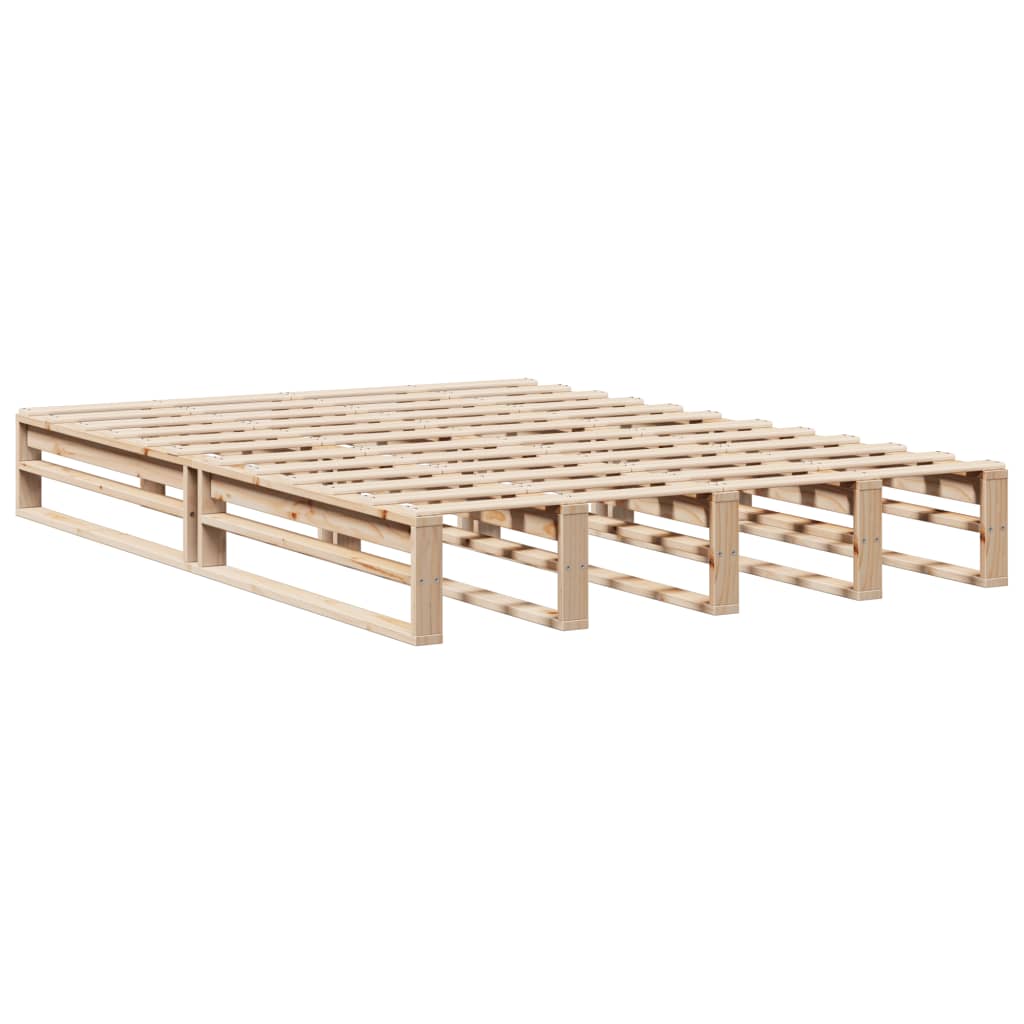 Bedframe zonder matras massief grenenhout 120x190 cm Bedden & bedframes | Creëer jouw Trendy Thuis | Gratis bezorgd & Retour | Trendy.nl