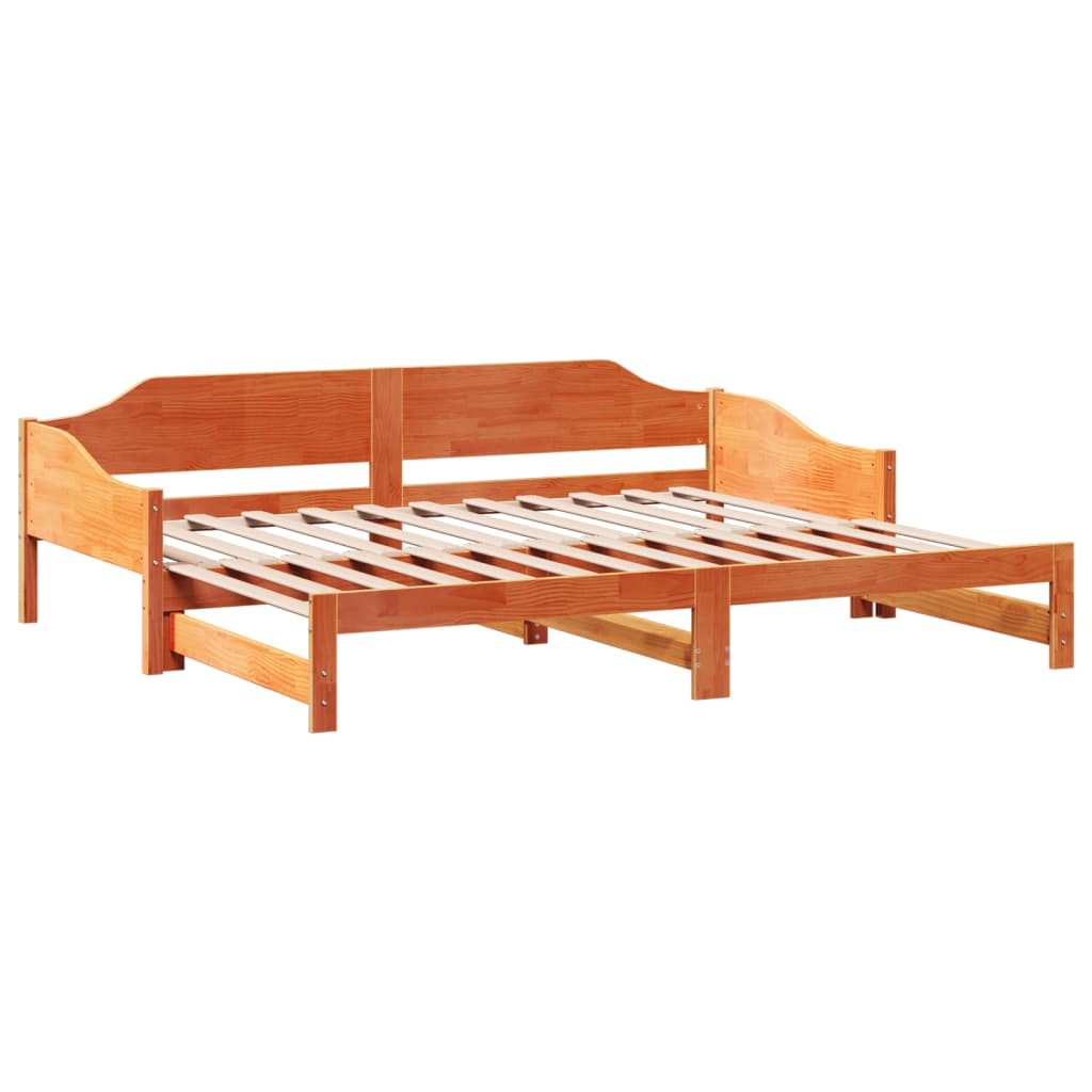 Slaapbank met onderschuifbed 90x190 cm massief grenenhout Bedden & bedframes | Creëer jouw Trendy Thuis | Gratis bezorgd & Retour | Trendy.nl