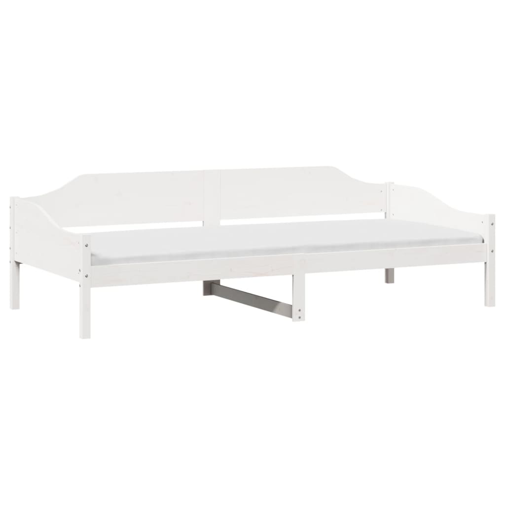 Bedframe zonder matras massief grenenhout wit 90x190 cm Bedden & bedframes | Creëer jouw Trendy Thuis | Gratis bezorgd & Retour | Trendy.nl