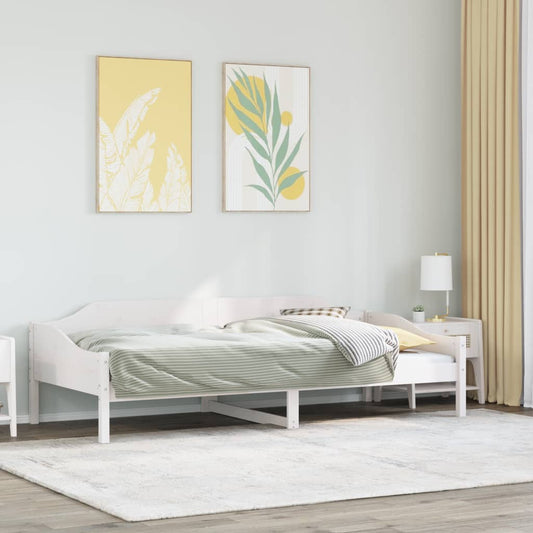 Bedframe zonder matras massief grenenhout wit 90x190 cm Bedden & bedframes | Creëer jouw Trendy Thuis | Gratis bezorgd & Retour | Trendy.nl