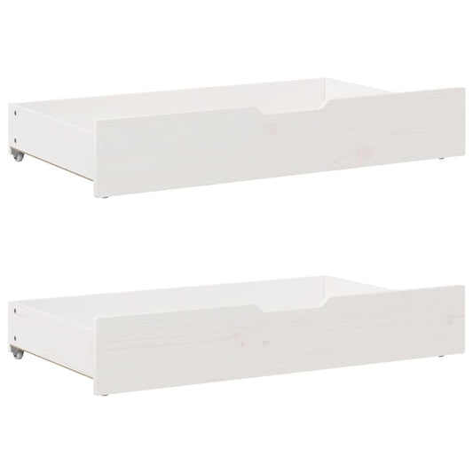 Bedlades 2 st 95x55x16 cm massief grenenhout Opbergladen voor huishoudelijke artikelen | Creëer jouw Trendy Thuis | Gratis bezorgd & Retour | Trendy.nl