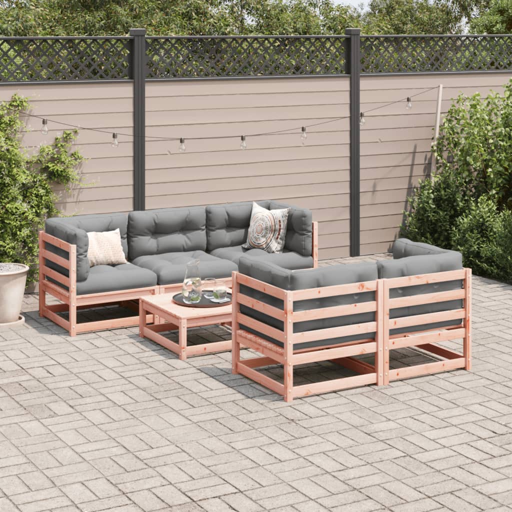 6-delige Loungeset massief douglas vurenhout Tuinsets | Creëer jouw Trendy Thuis | Gratis bezorgd & Retour | Trendy.nl