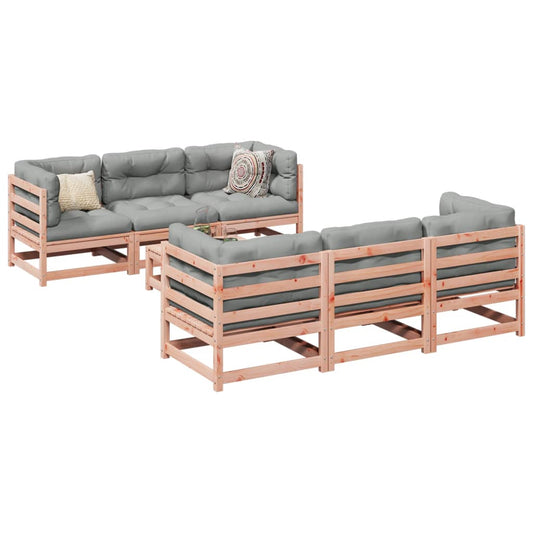 7-delige Loungeset met kussens massief douglas vurenhout Tuinsets | Creëer jouw Trendy Thuis | Gratis bezorgd & Retour | Trendy.nl