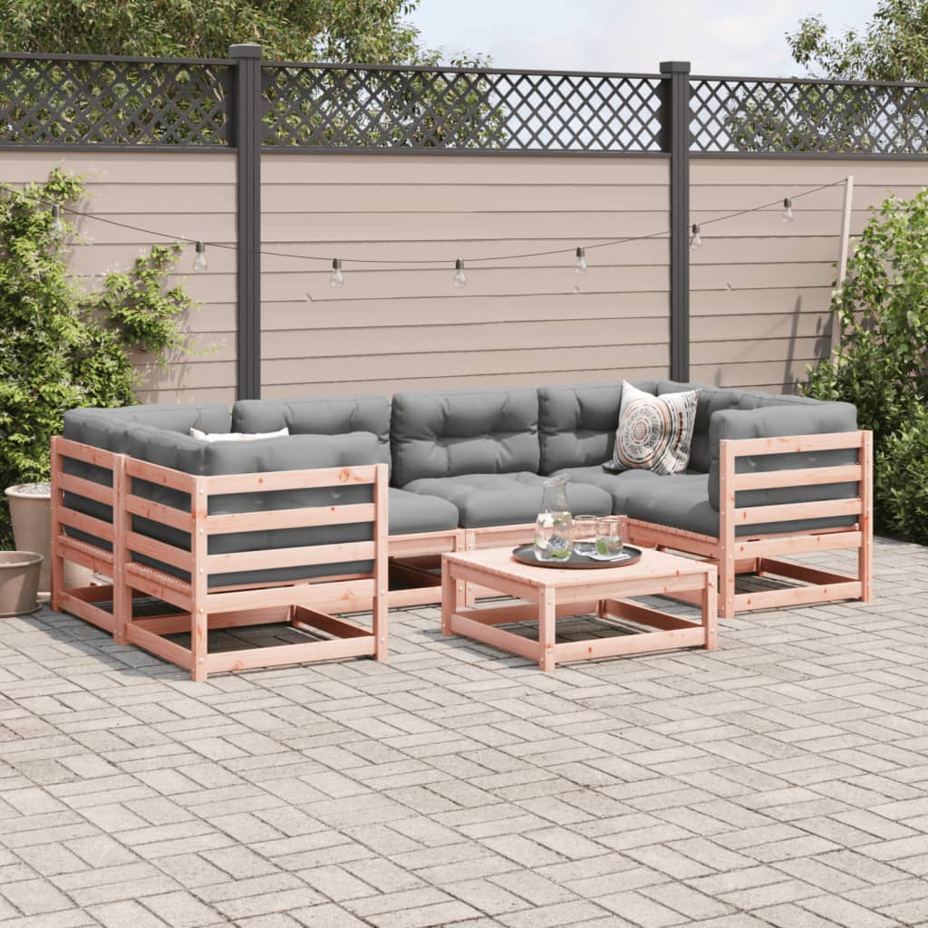 7-delige Loungeset massief douglas vurenhout Tuinsets | Creëer jouw Trendy Thuis | Gratis bezorgd & Retour | Trendy.nl