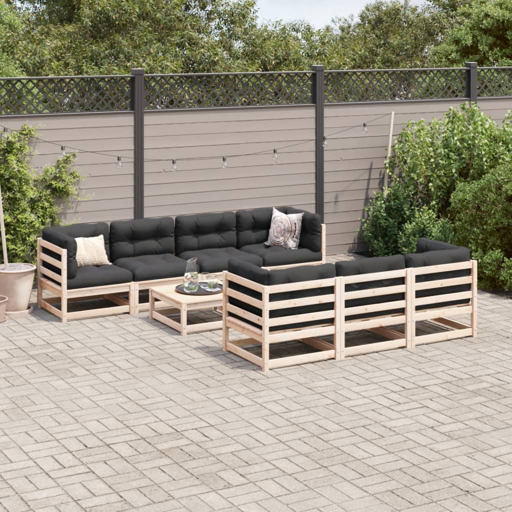 8-delige Loungeset massief grenenhout Tuinsets | Creëer jouw Trendy Thuis | Gratis bezorgd & Retour | Trendy.nl