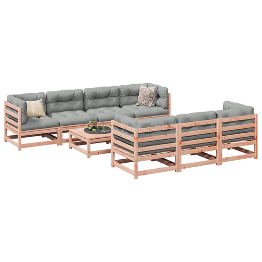 8-delige Loungeset met kussens massief douglas vurenhout Tuinsets | Creëer jouw Trendy Thuis | Gratis bezorgd & Retour | Trendy.nl