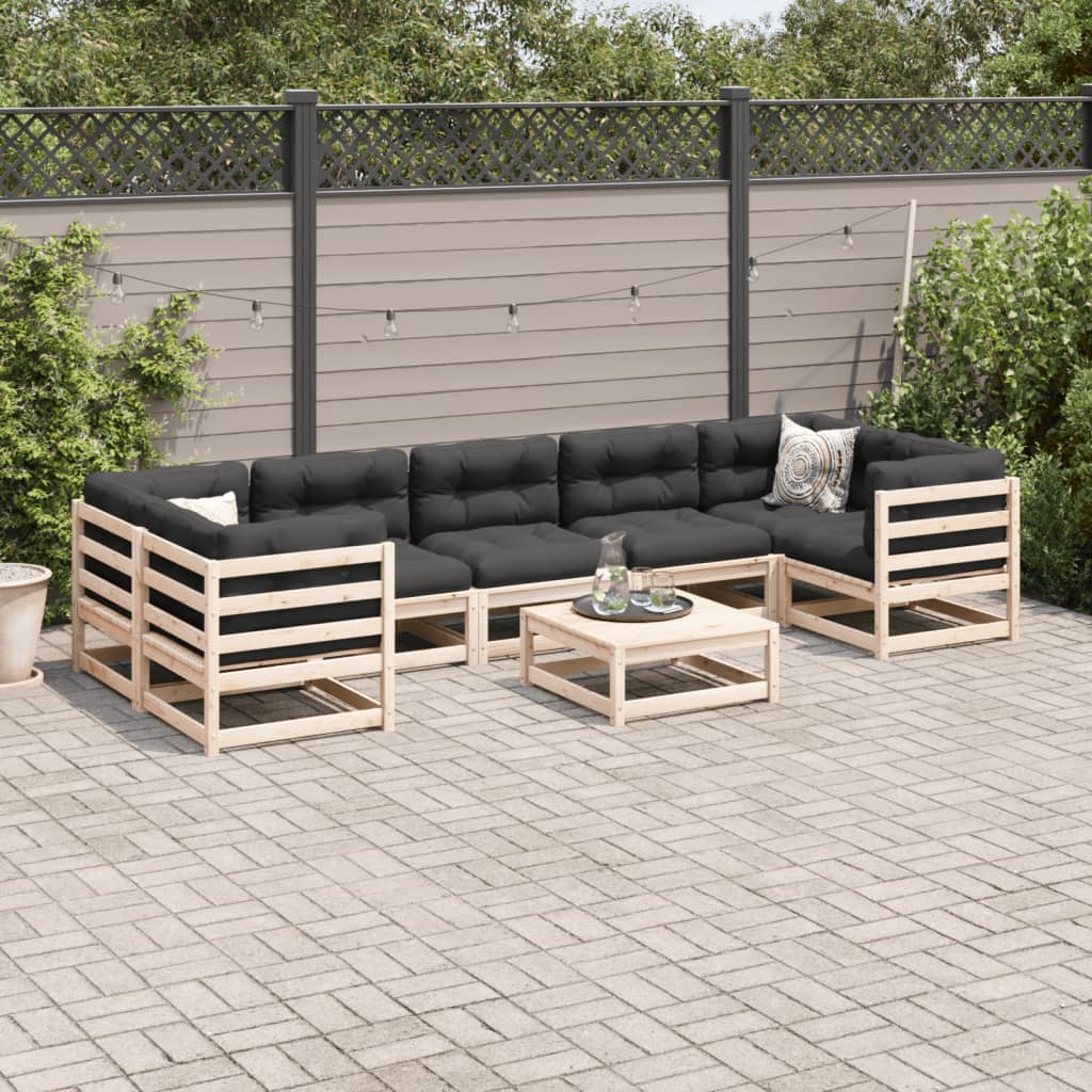 8-delige Loungeset massief grenenhout Tuinsets | Creëer jouw Trendy Thuis | Gratis bezorgd & Retour | Trendy.nl