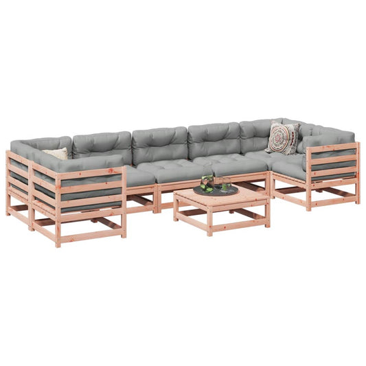 8-delige Loungeset met kussens massief douglas vurenhout Tuinsets | Creëer jouw Trendy Thuis | Gratis bezorgd & Retour | Trendy.nl