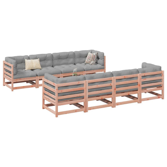 9-delige Loungeset met kussens massief douglas vurenhout Tuinsets | Creëer jouw Trendy Thuis | Gratis bezorgd & Retour | Trendy.nl