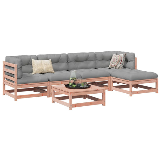 6-delige Loungeset massief douglas vurenhout Tuinsets | Creëer jouw Trendy Thuis | Gratis bezorgd & Retour | Trendy.nl