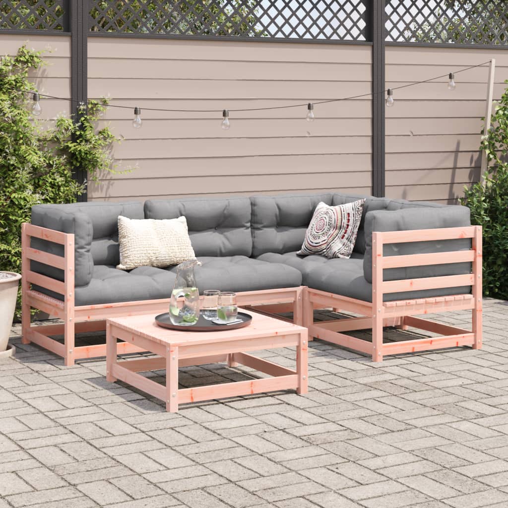 5-delige Loungeset met kussens massief douglas vurenhout Tuinsets | Creëer jouw Trendy Thuis | Gratis bezorgd & Retour | Trendy.nl