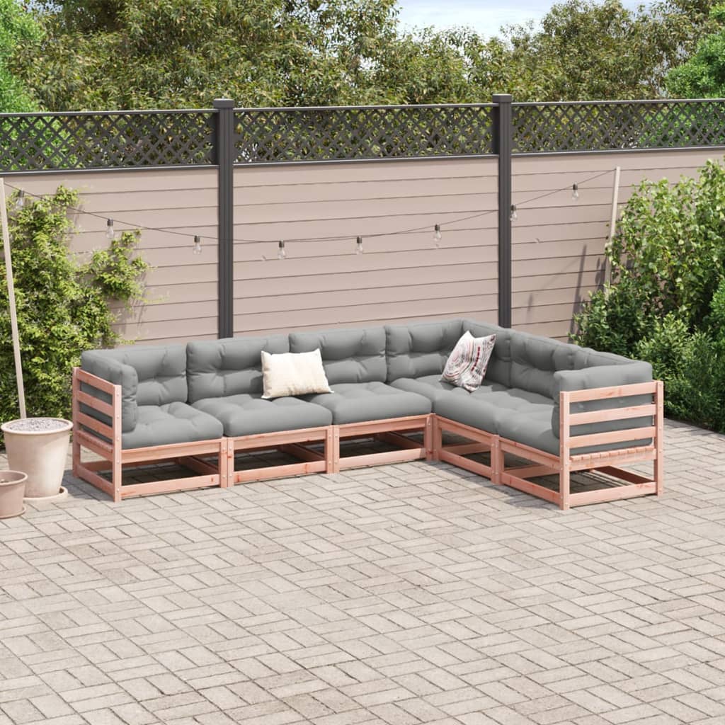 6-delige Loungeset massief douglas vurenhout Tuinsets | Creëer jouw Trendy Thuis | Gratis bezorgd & Retour | Trendy.nl