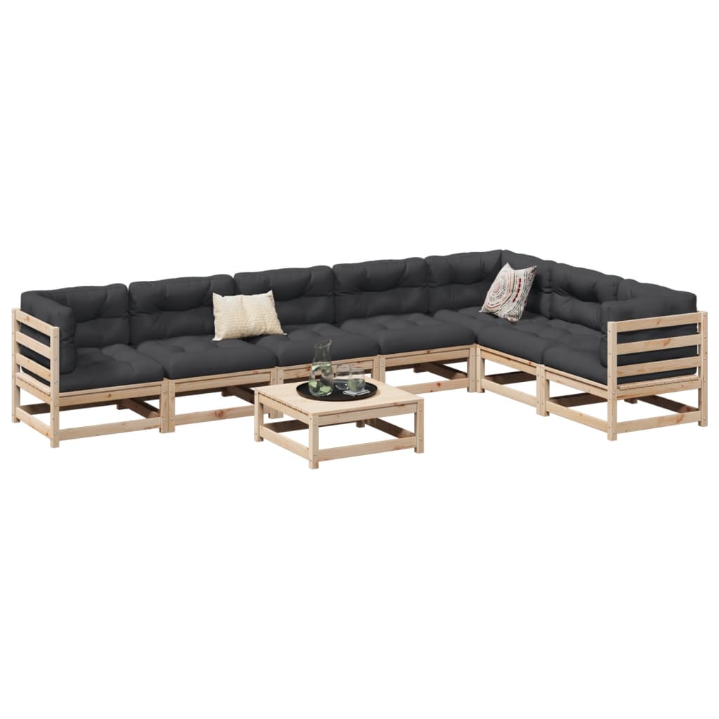 8-delige Loungeset massief grenenhout Tuinsets | Creëer jouw Trendy Thuis | Gratis bezorgd & Retour | Trendy.nl