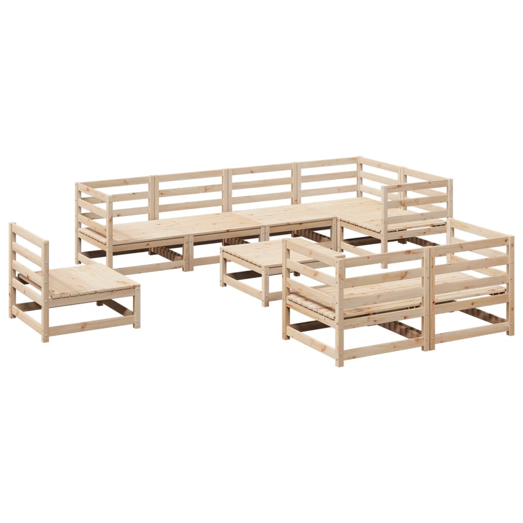 9-delige Loungeset massief grenenhout Tuinsets | Creëer jouw Trendy Thuis | Gratis bezorgd & Retour | Trendy.nl