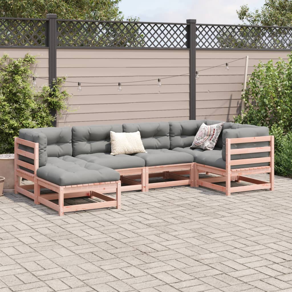 6-delige Loungeset massief douglas vurenhout Tuinsets | Creëer jouw Trendy Thuis | Gratis bezorgd & Retour | Trendy.nl