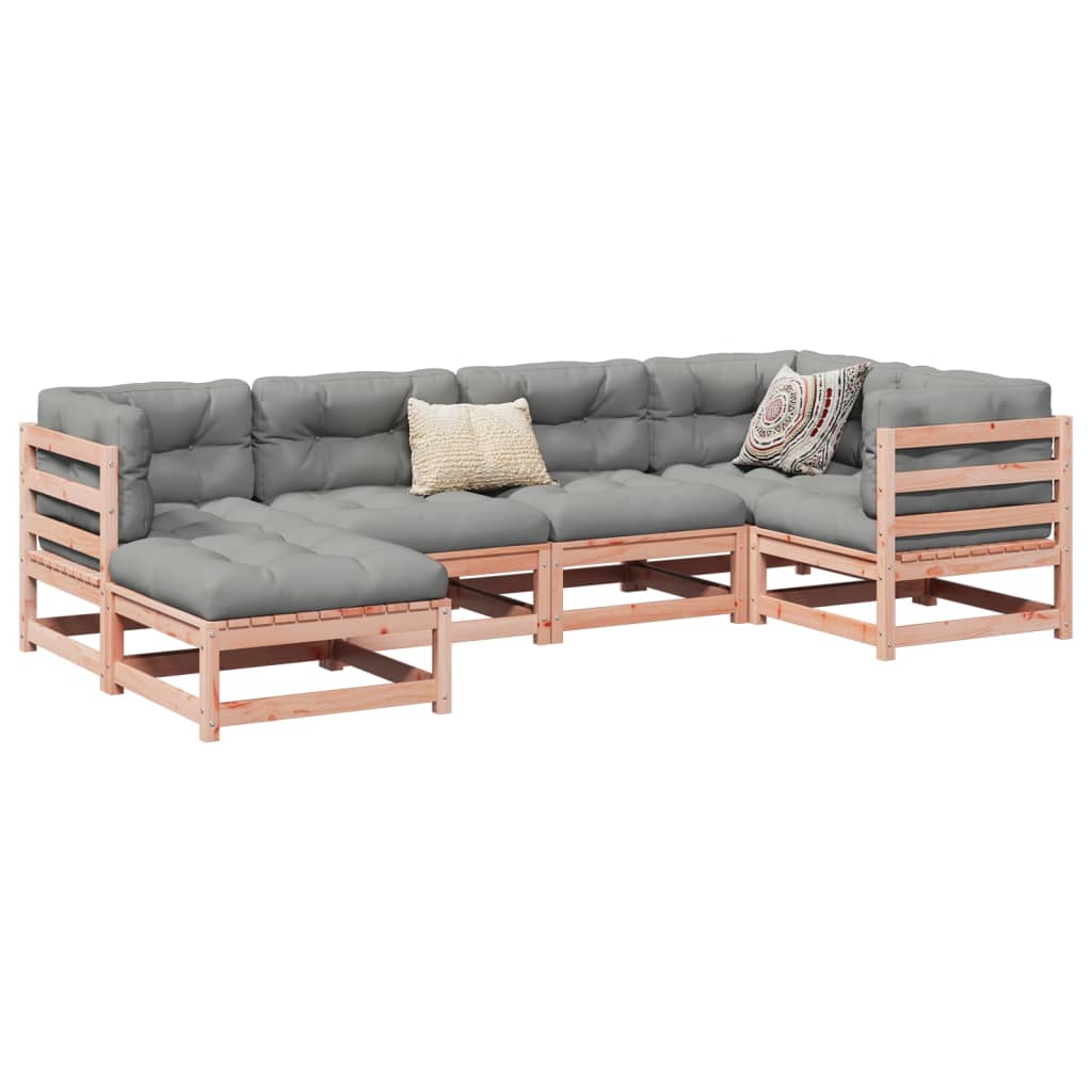 6-delige Loungeset massief douglas vurenhout Tuinsets | Creëer jouw Trendy Thuis | Gratis bezorgd & Retour | Trendy.nl