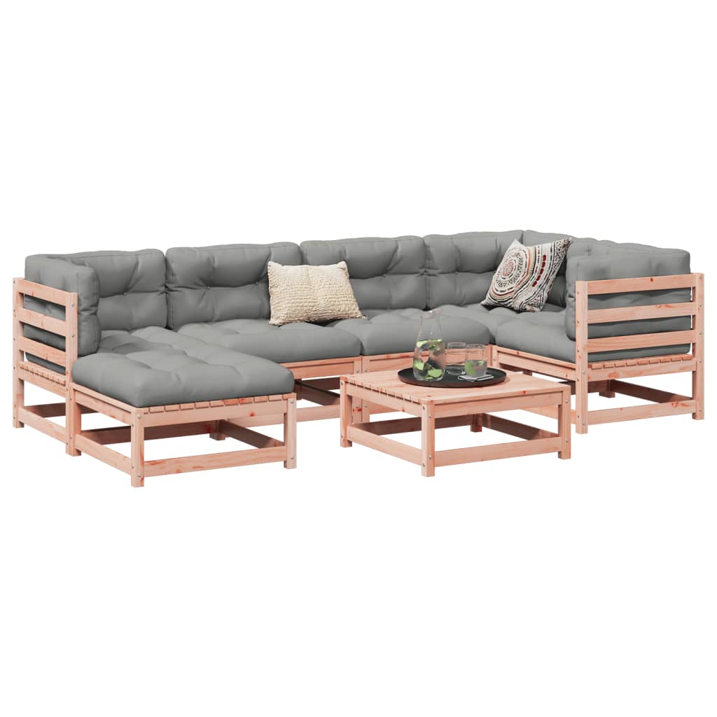 7-delige Loungeset massief douglas vurenhout Tuinsets | Creëer jouw Trendy Thuis | Gratis bezorgd & Retour | Trendy.nl