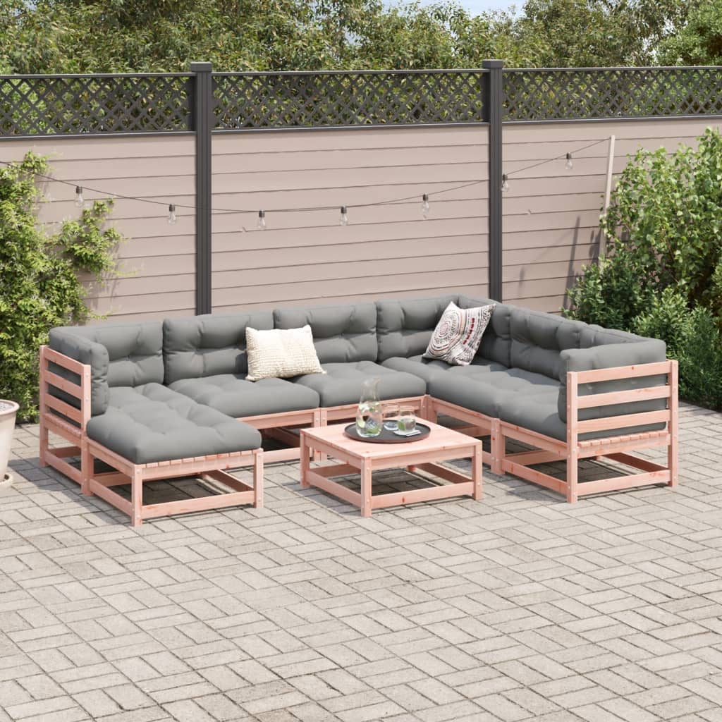 8-delige Loungeset massief douglas vurenhout Tuinsets | Creëer jouw Trendy Thuis | Gratis bezorgd & Retour | Trendy.nl