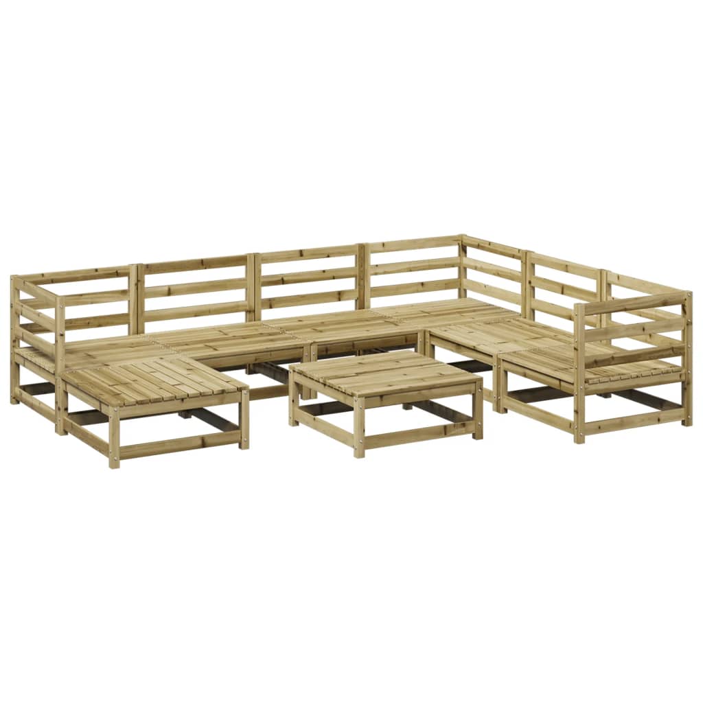 8-delige Loungeset geïmpregneerd grenenhout Tuinsets | Creëer jouw Trendy Thuis | Gratis bezorgd & Retour | Trendy.nl