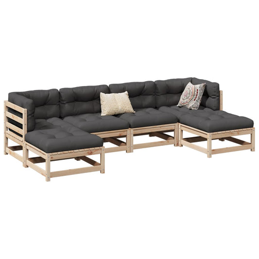 6-delige Loungeset massief grenenhout Tuinsets | Creëer jouw Trendy Thuis | Gratis bezorgd & Retour | Trendy.nl