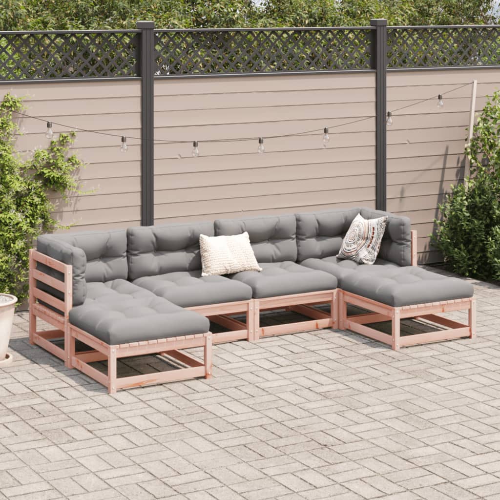 6-delige Loungeset massief douglas vurenhout Tuinsets | Creëer jouw Trendy Thuis | Gratis bezorgd & Retour | Trendy.nl