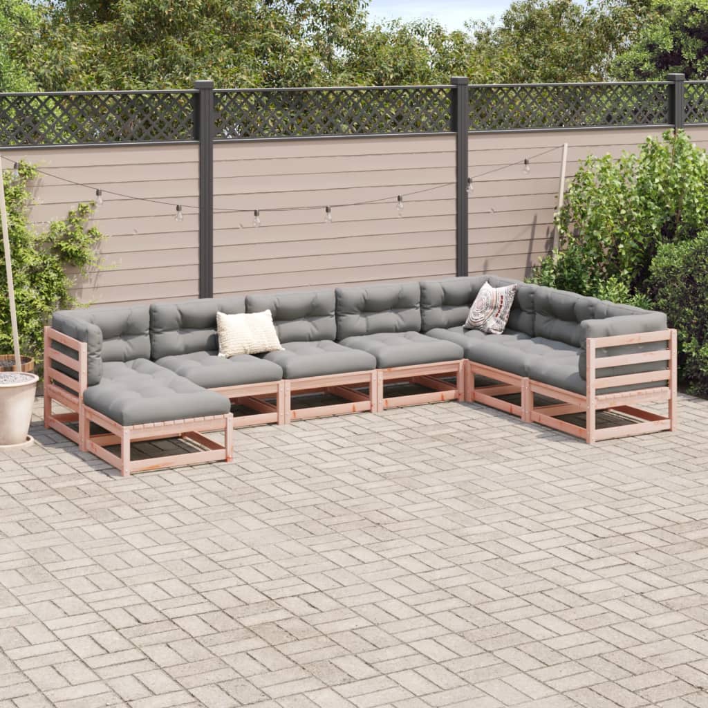 8-delige Loungeset massief douglas vurenhout Tuinsets | Creëer jouw Trendy Thuis | Gratis bezorgd & Retour | Trendy.nl