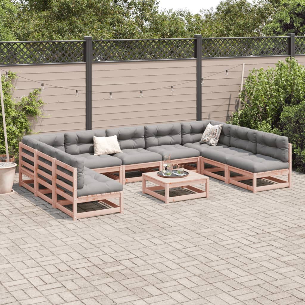 10-delige Loungeset massief douglas vurenhout Tuinsets | Creëer jouw Trendy Thuis | Gratis bezorgd & Retour | Trendy.nl