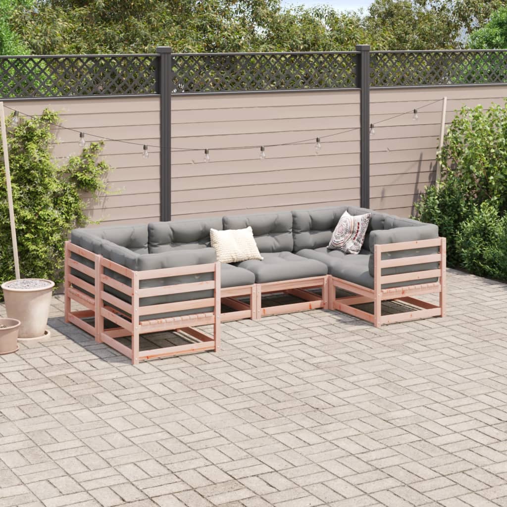 6-delige Loungeset massief douglas vurenhout Tuinsets | Creëer jouw Trendy Thuis | Gratis bezorgd & Retour | Trendy.nl