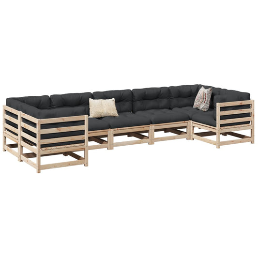 7-delige Loungeset massief grenenhout Tuinsets | Creëer jouw Trendy Thuis | Gratis bezorgd & Retour | Trendy.nl