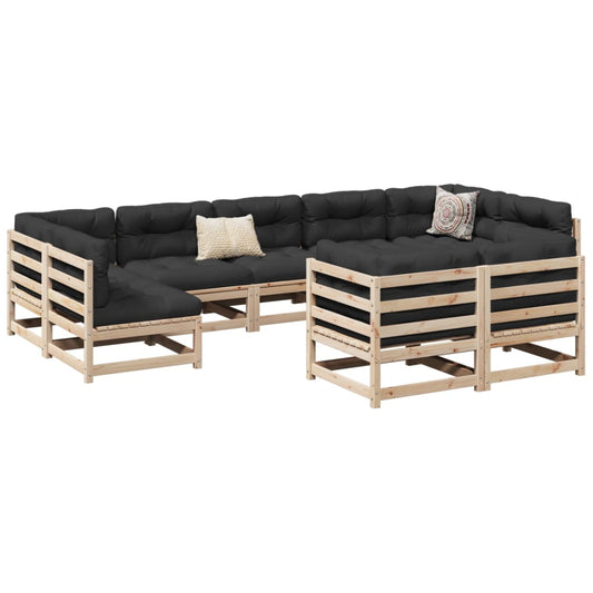 9-delige Loungeset massief grenenhout Tuinsets | Creëer jouw Trendy Thuis | Gratis bezorgd & Retour | Trendy.nl