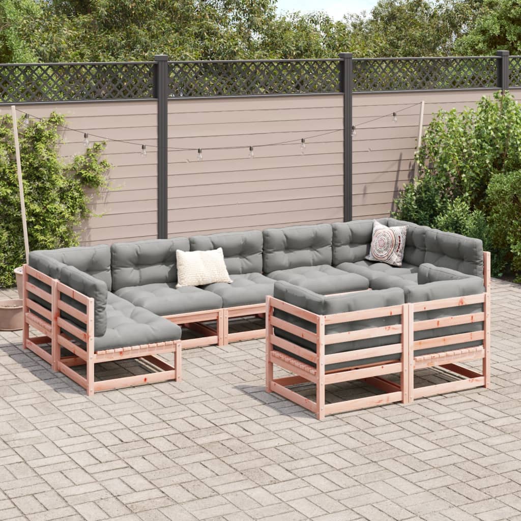 9-delige Loungeset massief douglas vurenhout Tuinsets | Creëer jouw Trendy Thuis | Gratis bezorgd & Retour | Trendy.nl