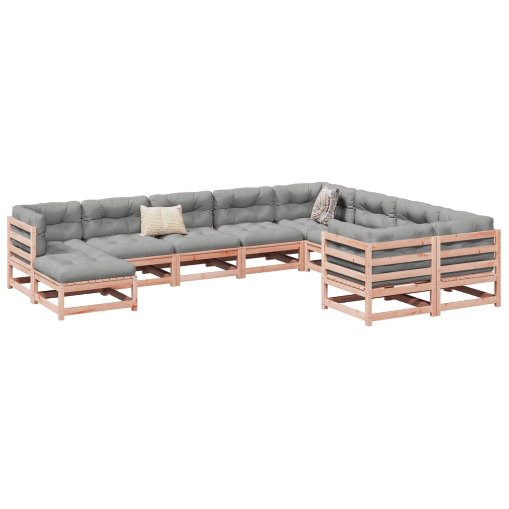 10-delige Loungeset massief douglas vurenhout Tuinsets | Creëer jouw Trendy Thuis | Gratis bezorgd & Retour | Trendy.nl