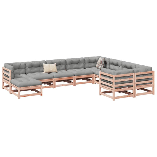 10-delige Loungeset massief douglas vurenhout Tuinsets | Creëer jouw Trendy Thuis | Gratis bezorgd & Retour | Trendy.nl