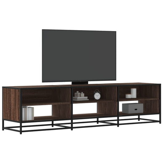 Tv-meubel 180x40x46 cm bewerkt hout bruin eikenkleurig Tv-meubels | Creëer jouw Trendy Thuis | Gratis bezorgd & Retour | Trendy.nl