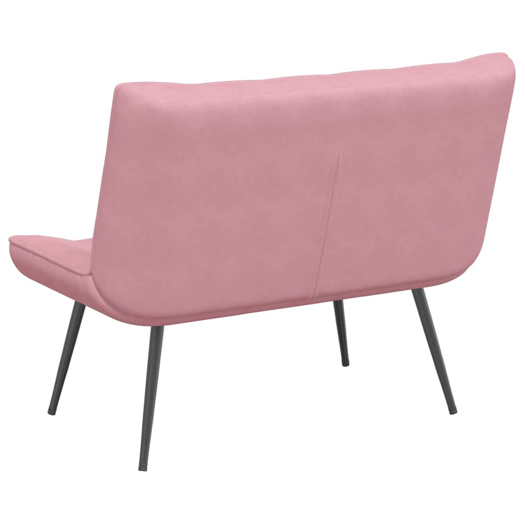 Bankje 110x74x84 cm fluweel roze