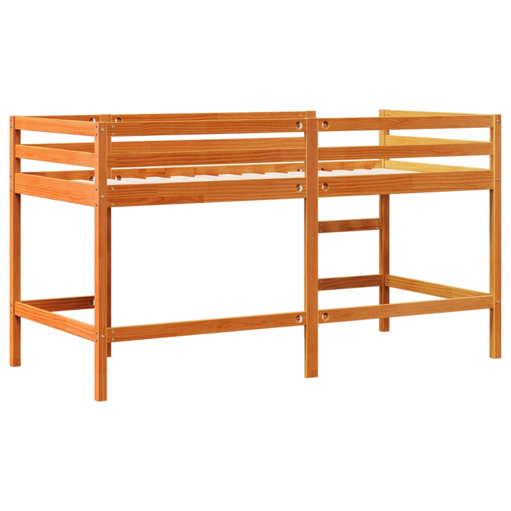 Kinderhoogslaper met ladder 80x200 cm massief grenenhout bruin Bedden & bedframes | Creëer jouw Trendy Thuis | Gratis bezorgd & Retour | Trendy.nl