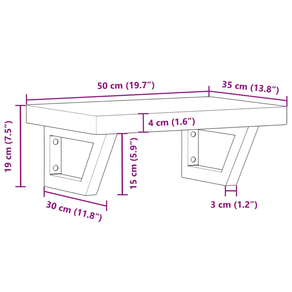 Badkamer wandschap staal en massief beukenhout Badkamerkaptafels | Creëer jouw Trendy Thuis | Gratis bezorgd & Retour | Trendy.nl