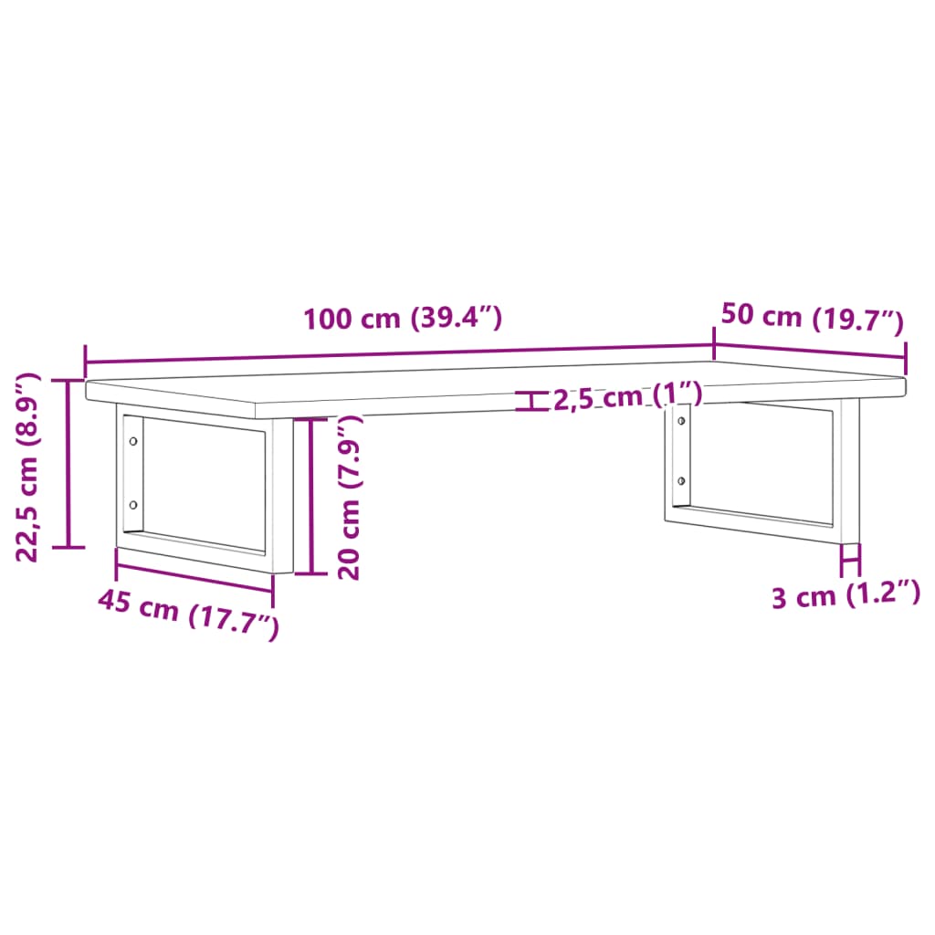 Badkamer wandschap staal en massief eikenhout Badkamerkaptafels | Creëer jouw Trendy Thuis | Gratis bezorgd & Retour | Trendy.nl