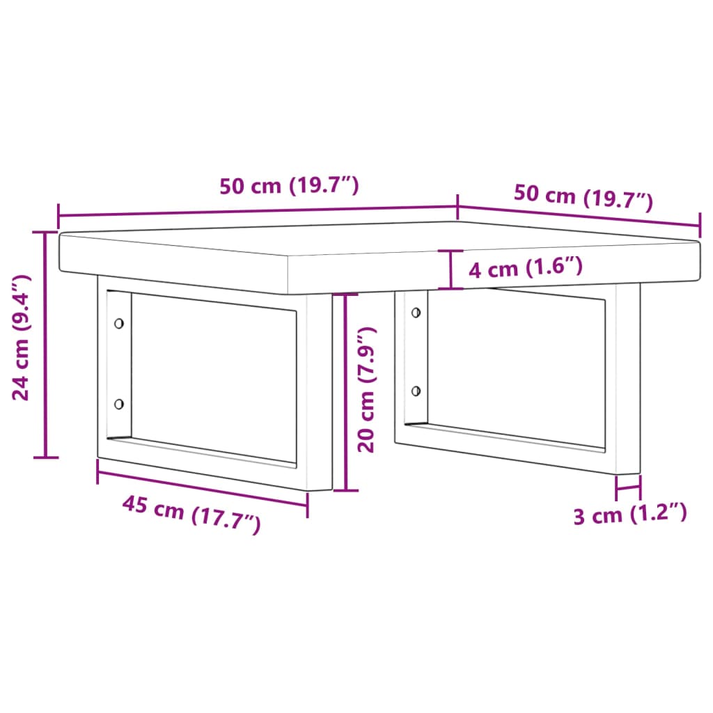 Badkamer wandschap staal en massief eikenhout Badkamerkaptafels | Creëer jouw Trendy Thuis | Gratis bezorgd & Retour | Trendy.nl