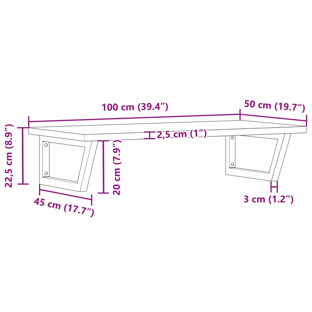 Badkamer wandschap staal en massief beukenhout Badkamerkaptafels | Creëer jouw Trendy Thuis | Gratis bezorgd & Retour | Trendy.nl