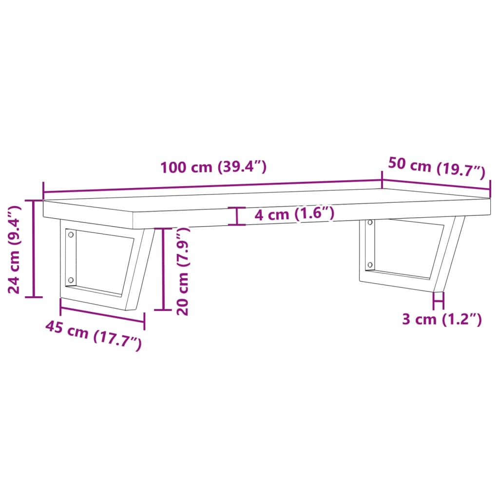 Badkamer wandschap staal en massief beukenhout Badkamerkaptafels | Creëer jouw Trendy Thuis | Gratis bezorgd & Retour | Trendy.nl