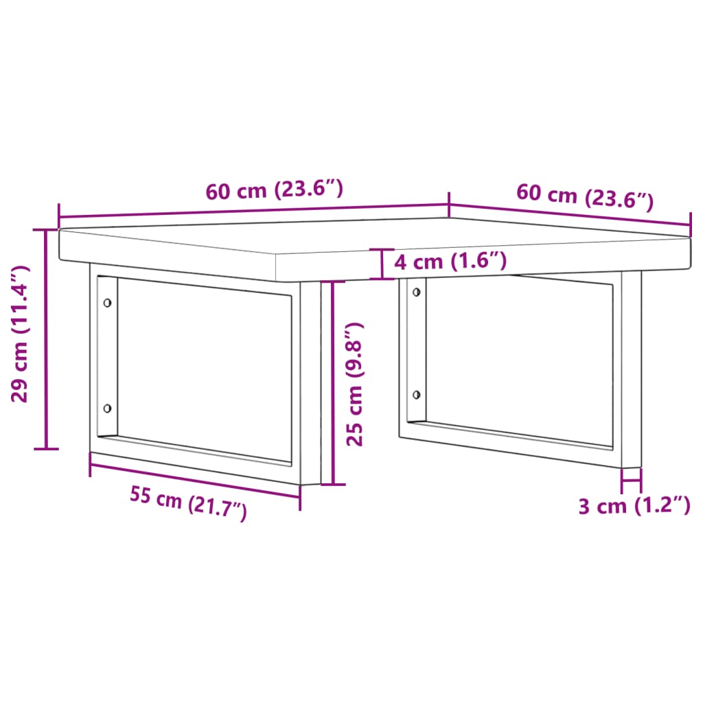 Badkamer wandschap staal en massief eikenhout Badkamerkaptafels | Creëer jouw Trendy Thuis | Gratis bezorgd & Retour | Trendy.nl