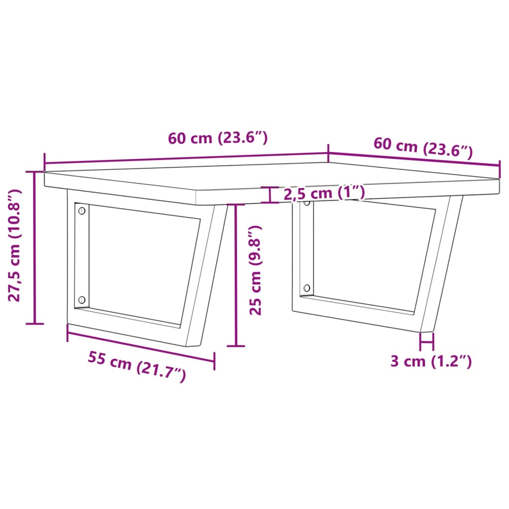 Badkamer wandschap staal en massief beukenhout Badkamerkaptafels | Creëer jouw Trendy Thuis | Gratis bezorgd & Retour | Trendy.nl