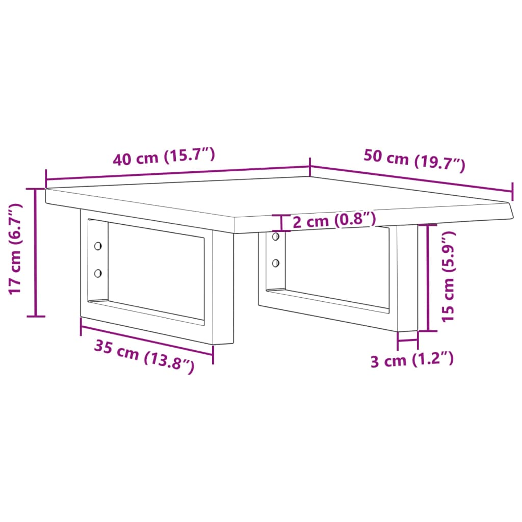 Badkamer wandschap staal en massief eikenhout Badkamerkaptafels | Creëer jouw Trendy Thuis | Gratis bezorgd & Retour | Trendy.nl