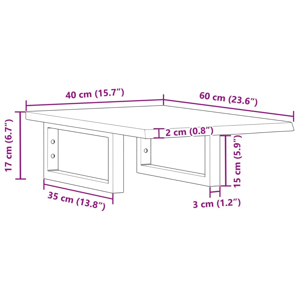 Badkamer wandschap staal en massief eikenhout Badkamerkaptafels | Creëer jouw Trendy Thuis | Gratis bezorgd & Retour | Trendy.nl